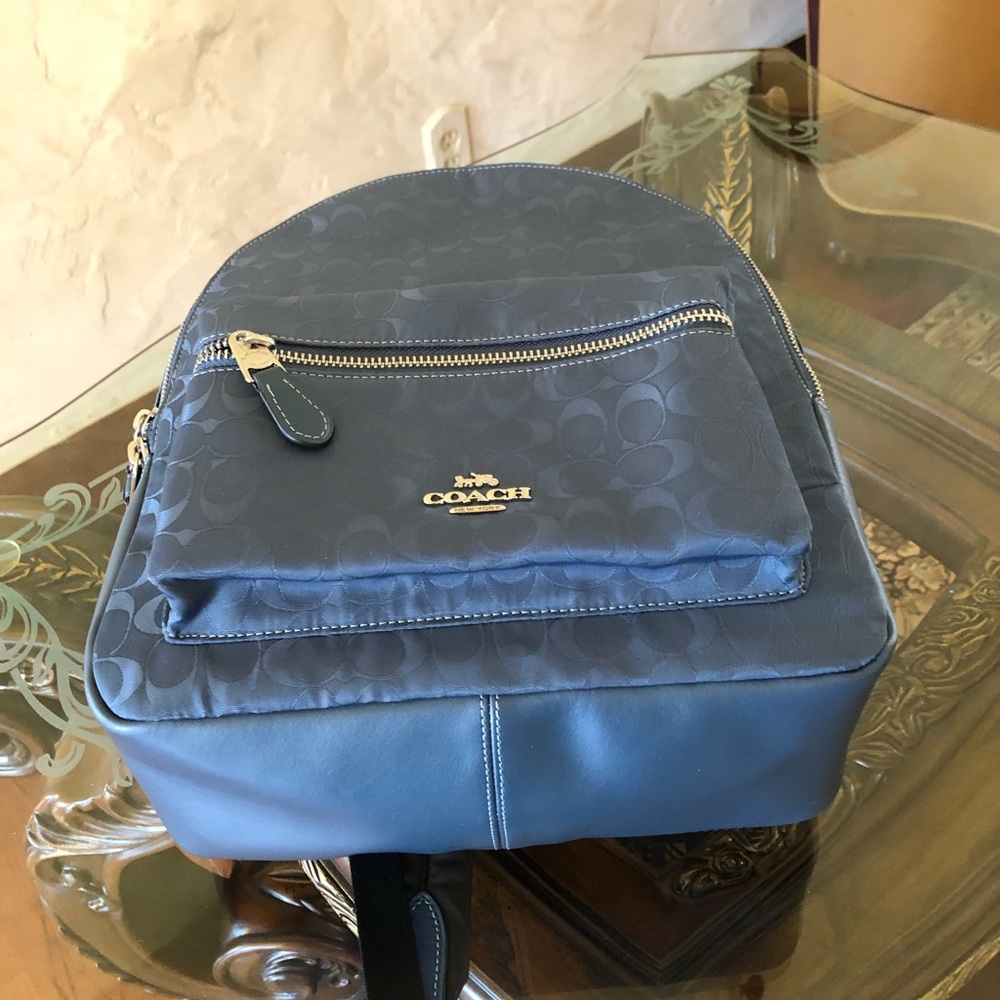 NWT Coach medium Charlie Nylon Signature Backpack - Picture 5 of 7